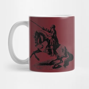 knight ride a horse Mug